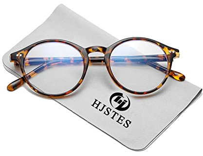 Blaulichtblockierende Brille für Damen und Herren, Vintage-Rundrahmen, Computer-Gaming-Brille mit Anti-Überanstrengung der Augen, türkis