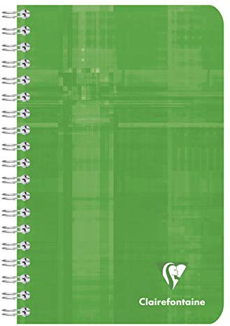 Clairefontaine 8606C - Packung mit 5 Notizbücher mit Spiralbindung, 11 x 17 cm, liniert, 90 g, 90 Blatt, farbig sortiert, 1 Pack