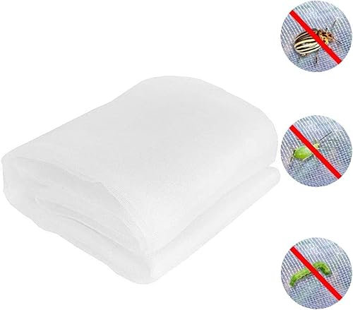 3m x 4m Rete Anti Insetti,Reti Protettive da Giardino,Rete Anti Uccelli,Reti per Raccolta Olive,Zanzariera Protezione da Insetti a Maglia fine,Rete per Frutta,Fiori,Colture e Serre