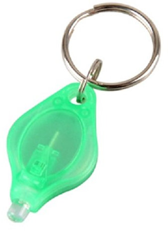 ATST Mini UV Black Light Key Ring Flashlight Torch - Bright UV Light – Attaches to Key Chain (Green)
