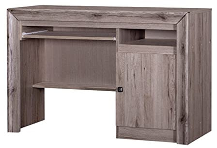 Furniture24 Schreibtisch Mars MR17 mit auszieh Tastaturablage Sanremo dunkel Computertisch Arbeitstisch