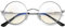 Joopin Occhiali da Computer Anti Luce Blu Antiriflesso Uomo Donna Retrò Rotondi Occhiali Blocca Luce Blu (Trasparente/Argento)