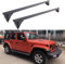 2 Stück Dachträger Crossbar für Jeep JL Wrangler 2018 2019 2020, Aluminium Autodachträger Querträger Schlossstangen Fahrrad Dachträger Halterungsträger Tragfähigkeit Relingträger zubehör