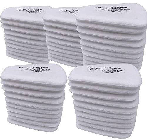 HUWEIJIA 5N11 Filtre de rechange, étanche à la poussière, pour les demi-masques respiratoires, gaz ou anti-poussière, cartouches 3 M 6000/6200/7502/6800/7501/FF402, contre produits chimiques