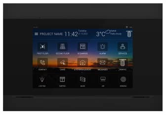 10 KNX Panel Bedienpanel Visualisierung Wandeinbau Touchpanel