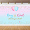 Gender Reveal Hintergrund Banner Junge oder Mädchen Schwangerschaft Ankündigung Banner mit Luftballons Rosa und Blau Geschlecht Party Dekorationen für Babyparty Hintergrund, 150 x 99 cm