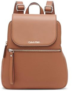 Calvin Klein Damen Reyna Neuheit Schlüsselartikel Flap Rucksack, Core Caramel, Einheitsgröße (5er Pack)