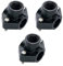 Collarín de riego 25mm y salida de rosca 3/4. [PACK 3] Empalme para riego, aspersores, difusores o goteo. Collarín de tubería PVC o Polietileno de 25mm.