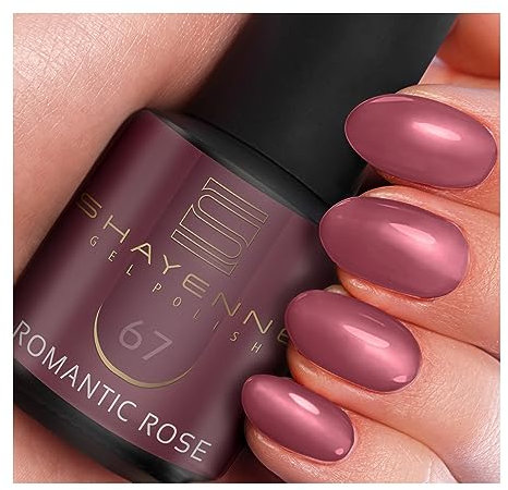 SHAYENNE UV Gel Nagellack - 67 Romantic Rose Rosa 15 ml - Langanhaltend, Kratzfest & Hochglänzend - Profi-Qualität - LED kompatibel - Perfekt für Zuhause & Studio - Made in Germany