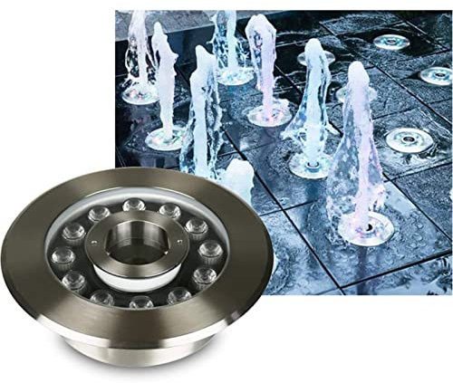 Focos for piscina de fuente - Foco de piscina de fuente integrado IP68 a prueba de agua, luces de paisaje de color de acero inoxidable, luz subacuática LED Park Square de 24 V ( Color : Green , Size :