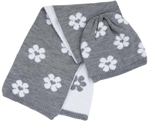 Chicco Unisex Kinder Set aus Schal und Mütze Reißverschluss, Grau (3), 12/15 M