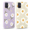 Yoedge 2 Stück HandyHülle für Samsung Galaxy A51 4G Hülle 6,5, Mädchen Schutzhülle Blumen Muster Aesthetic Design,Frauen Geschenk Weich TPU Silikon Stoßfest Cover Case für Samsung A51 4G, Lila Blume