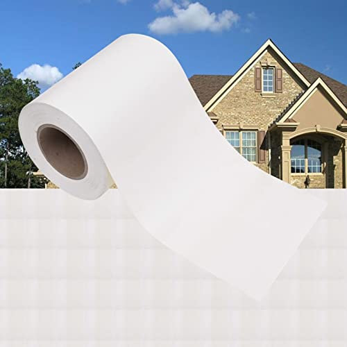 Rantry Clôture de Brise-vent de jardin PVC 35 x 0,19 m Blanc Meubles de Maison Intérieur Extérieur Salon Chambre Décoration de Meubles