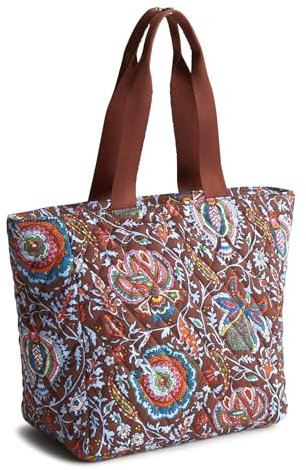 Vera Bradley Lunchtasche aus Baumwolle für Damen, Marrakesch Zimt, Einheitsgröße