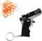Thyonta Black Rubber Band Gun - Metal Folding Launcher with 120 Soft Elastic Bands for Portable Shooting Game, Indoor/Outdoor Activities Gift, Christmas Toy for Children