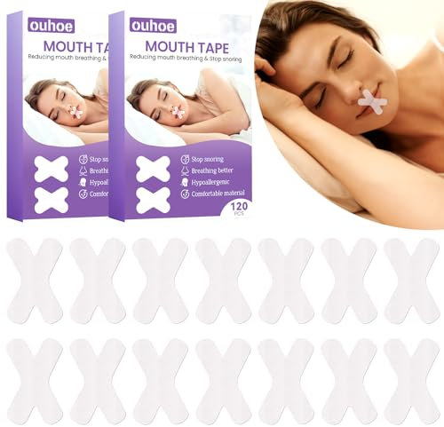 240 Stück Mouth Tape for Sleeping, Mouth Tape, Mundpflaster Schlafen, Anti Schnarch Mouth Plasters, Förderung Nasenatmung, Verbesserung Schlafqualität, Hilft Gegen Schnarchen (240 Stück)