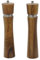CYPOSLDN 10 Inch Pepper Mill Kit Manual Wooden Rotor with Adjustable Coarseness, Set of 2 Acacia Wood Salt And Pepper Grinder (Wood Salt And Pepper Grinders Set)