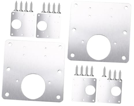 TOKIDNY 6st Scharnier Reparaturplatte Schrank Türscharnierplatte Aus Edelstahl Reparatursatz Für Türscharniere Scharnierplatte Für Küchenschränke Scharnier Reparatursatz Rostfreier Stahl