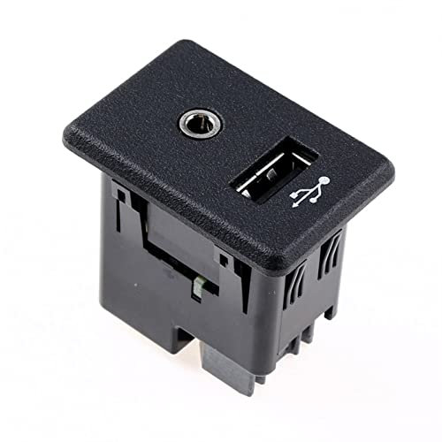 QXWRLD Presa USB for lettore audio Nero opaco 1 USB, for Fiat 795405023 Porta USB per autoradio