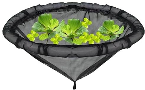 Ghjkldha Round Floating Pond Plants, Pond Plant Baskets, Multifunction Pond Baskets for Plants | Ponds and Aquarium Fish Barrier for Effective Floating Plant Corral and Protection