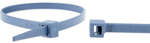 WKK 150126671 Kabelbinder 200mm 4.80mm Blau Detektierbar 100St.