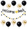 ALEGRE Welcome Back Deko Ballon,Girlande Willkommen Zuhause Deko,Welcome Home Deko Set mit Welcome Back Banner und Konfetti Luftballons,Willkommen Deko für Babyshower,Familie Party,Einweihungs Party