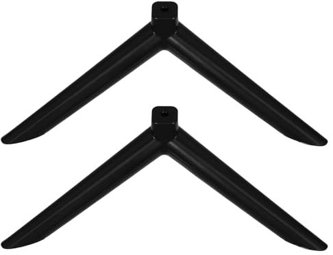 Alipis 1 Pair Tv Stand Base Pedestal Feet: Universal Replacement Tv Legs - Plastic Black Tv Stand for 32-40 Inch Screens - Stable Support Easy Installation Home Office Use