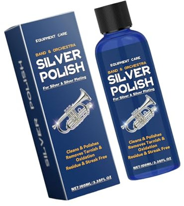 TingHaoO 100ml Silverware Polish with Low Odor Night Use Formulas for Enhancing Lusters and Longevitys