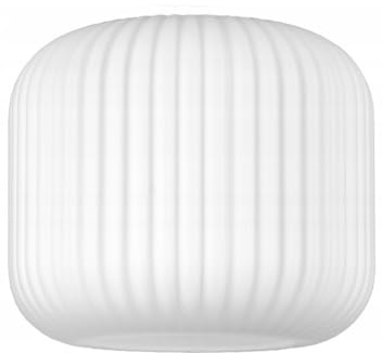Ersatzglas Glas Oval - Rund Lampenschirm Weiß Ø 15 cm Ersatzschirm für E27 Fassung Öffnung 42mm (N898)