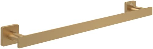 Villeroy & Boch Elements - Striking Handtuchhalter, Handtuchhalter Bad für Wandmontage, Handtuchstange aus Messing, Badetuchhalter eckig, Länge 495 mm, Brushed Gold