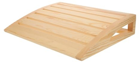 Gatuida Ergonomisches Sauna Holz Nackenstützkissen Hochtemperaturbeständig Atmungsaktiv Für Dampfbad Und Wärmekabine Natürliche Kopfstütze Wellness Zuhause