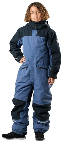 X-Trail Cortina Winter-Overall Kinder, Wasserdicht | 10.000 mm Wassersäule, Vollständig getapte Nähte, Winddicht, Atmungsaktivität 10.000 g/m²/24h, Abnehmbare Kapuze