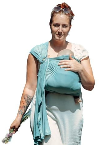 AYALO | AQUA RING SLING | perfekt im Wasser | perfekt zum Duschen | aus Yogatex-Material | Pacific Green