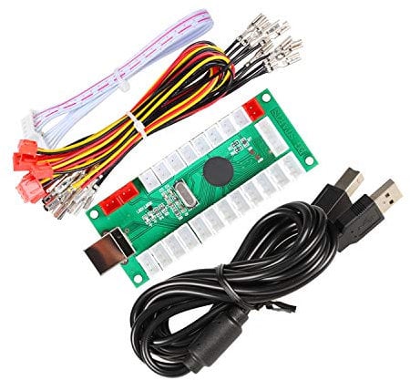 EG STARTS Null Verzögerung USB Encoder zu PC LED Joystick Set Für LED Arcade Joystick DIY Kit Controller Teil Mame Spiele (5Pin Kabel + 10x 3Pin 2,8mm Draht)