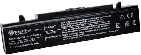 Trade-Shop Batterie de qualité supérieure pour Samsung NP-P510 NP-Q320 NP-Q430 Q530 R23 R530 R590 E151 RV720 R439 R440 70A00D/SEG Q318 R408 R46600 mAh Noir 8 R51. 9 R710 R522 R520 R580 Hawk R460 R730.
