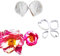 6 x Pfingstrosenblüten-Ausstecher und Ausstecher-Sets, Kuchendekoration, Blumenblüten-Ausstecher, Edelstahl, Zuckerhandwerk, Keksausstecher, Silikon, Fondant, Blütenpaste, Form, Zuckerpaste,