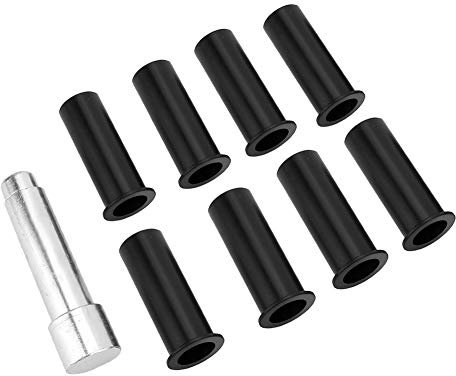 Boccole della cerniera della porta, 8pcs boccole in lega di alluminio cerniera perni boccole kit di riparazione modificato adatto per JKU 07-18 2 porta