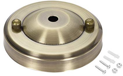sourcing map Retro Licht Baldachin Kit Pendelleuchte Deckenplatte 104mm 4,1 Zoll Bronze