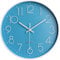 Taodyans Moderno Orologio da Parete Silenzioso Orologio da Cucina Quarzo da 30 cm (Azzurro-Bianco)