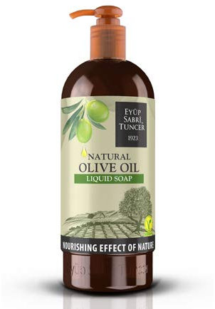 Eyüp Sabri Tuncer Flüssigseife mit natürlichem Olivenöl 750ml Natural Olive Oil Liquid Soap I Vegan I Paraben- und Glutenfrei I Handseife I Hände waschen