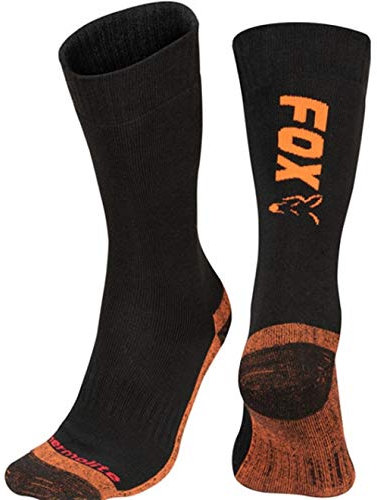 FOX Black/Orange Thermolite Long Sock 6-9 EU 40-43