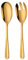 SBOMHS Salatlöffel und Salatgabel Gold Salatbesteck Set aus Edelstahl 2-Stück 30,5 cm(12 Inches) Läng