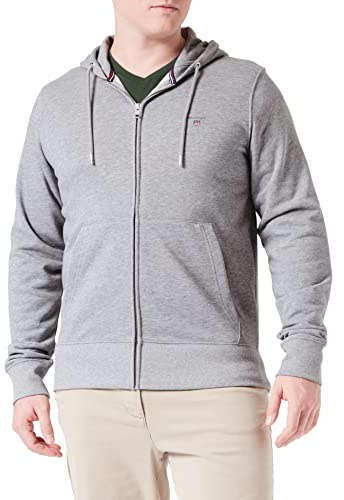 Gant Herren D1. The Original Full Zip Hoodie ORIGINAL Kapuzenpullover MIT REIßVERSCHLUSS
