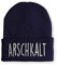 tshirtladen Arschkalt Mütze Navy - lustiger Spruch für Winter, Skiurlaub, Feuerwehr & Outdoor - bestickte Beanie mit Statement, wärmend & bequem - für Damen und Herren