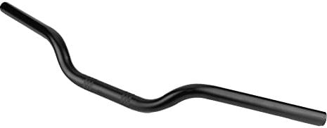 Motorcycle Handlebar, KIMISS 25mm/1.0 Drag Bar Custom Steel Handlebars Universal for XL 883 1200 (Black) (Black)