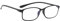 PROFLEX BluOptix filtre de lumière bleue, légères, flexibles, résistantes aux rayures, les femmes et les hommes, d'ordinateur, lunettes de lecture(BLK; +3,5)