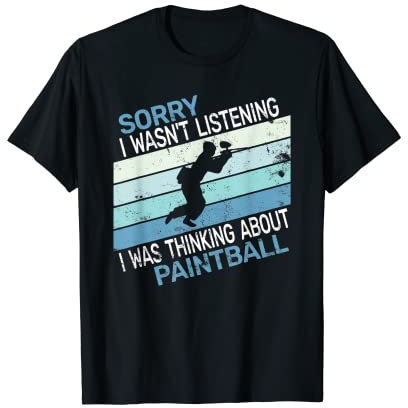 Retro Paintball-Paintballer für Herren T-Shirt