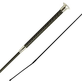 Woof Wear Reptile Dressage Whip - Black/Silver