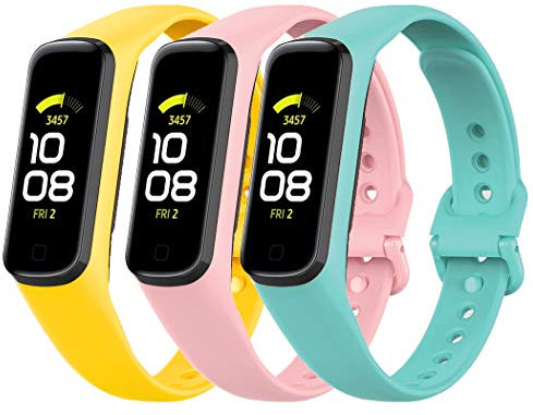 Tyeyober Compatible con Samsung Galaxy Fit 2, resistente al agua, a prueba de sudor, transpirable, Samsung Galaxy Fit 2 Sport Correa de repuesto de silicona