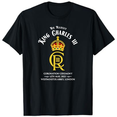 King Charles III 6 Mai Krönung Armbanduhr Party Souvenir T-Shirt